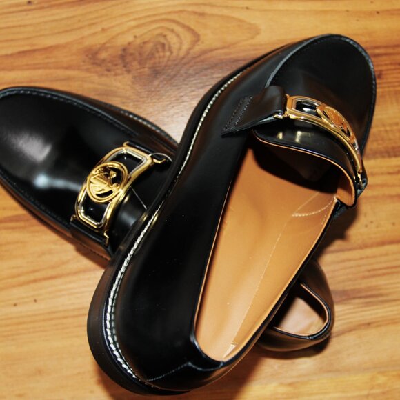 BNWT AW20 LANVIN SWAN LOAFERS IN BRUSHED LEATHER 40 - Picture 6 of 12